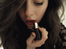 Putting on Lipstick